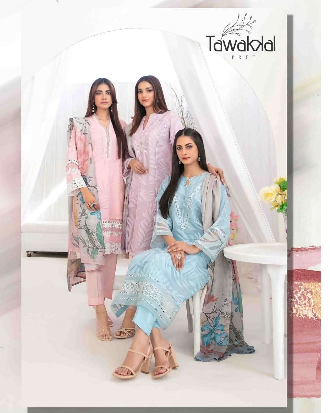 GONUL New Stitched Burnout Organza Shirt By Shahid Tawakkal
